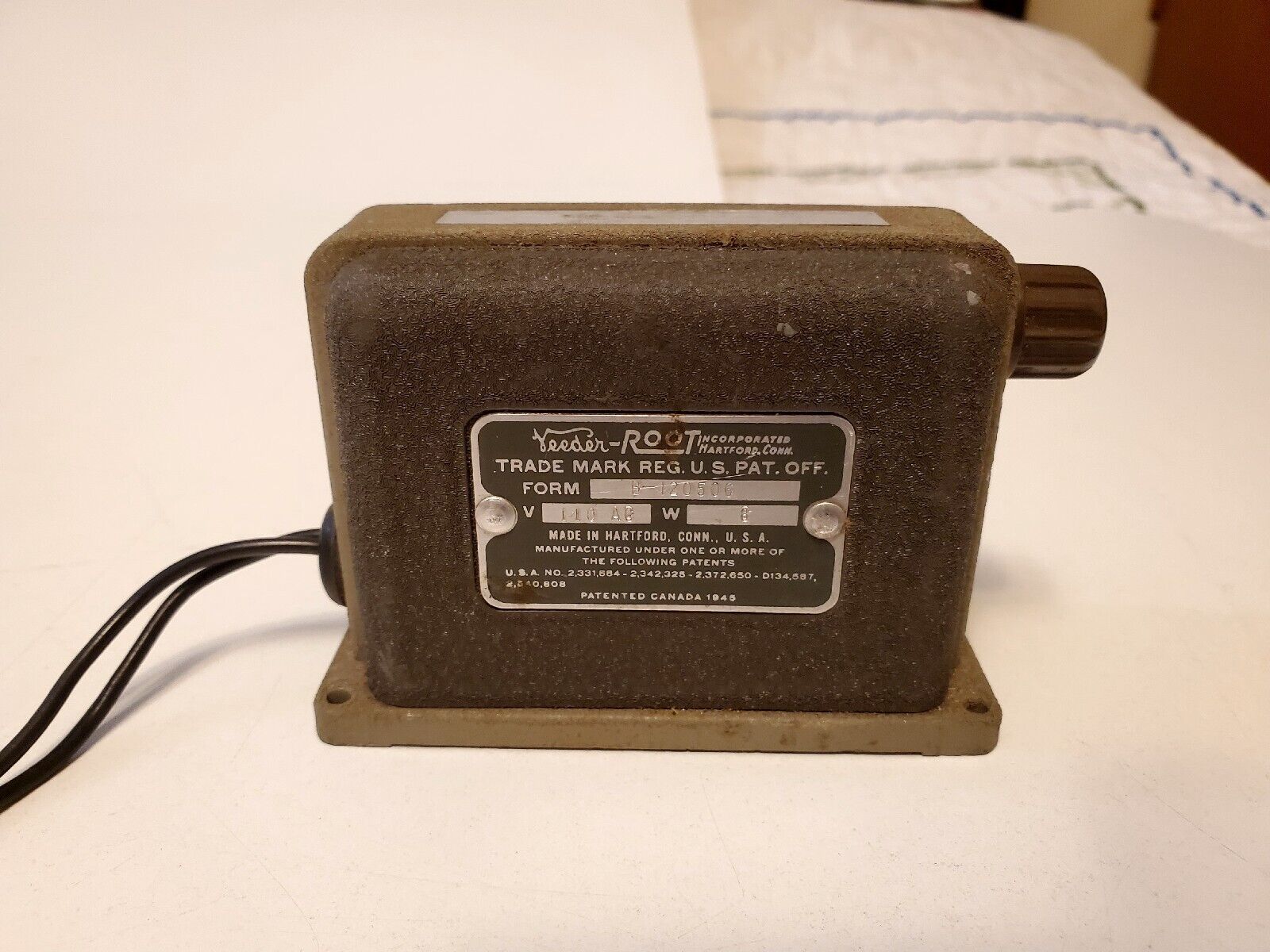 Vintage Veeder-Root 6-digit counter Form NO B-120506 - $28.86