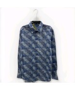 Robert Graham Blue Patterned Dress Shirt - $2,773.12 MXN