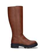 Bottes hautes pour femmes cavalière sous genou plates en cuir végan marr... - €165,20 EUR