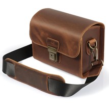 MegaGear Pebble MG1724 Genuine Leather Camera Messenger Bag for Mirrorless, Inst - £106.97 GBP