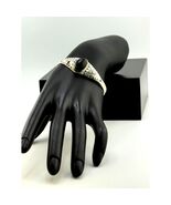 Navajo Tom Yazzie Sterling Silver Onyx Cuff Bracelet - $364.32