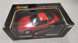 Burago 1:18 Red 1997 Chevrolet Corvette 1:18 Diecast 3066 - $50.00