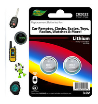 CR2032 2-PAK LITHIUM BATTERIES - TOYS, CAR REMOTES, WATCHES, ELECTRONICS... - £3.14 GBP