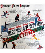 1947 Kellogg&#39;s Cereal Advertisement Variety Pack Pep Rice Krispies Vinta... - $41.35 CAD