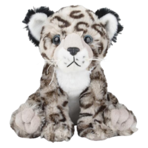 New SNOW LEOPARD 10 inch Stuffed Animal Plush Toy - £8.96 GBP