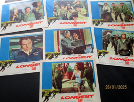 ROBERT MITCHUM.R. BURTON ( LONGEST DAY) ALL STAR CAST 1962 MOVIE LOBBY C... - $2,280.52 MXN