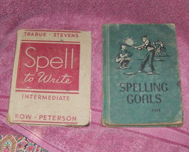 lot of {2] vintage text books {spelling books} - £8.70 GBP
