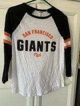 VICTORIAS SECRET &quot;PINK SF GIANTS BLING BASEBALL JERSEY EXCELLENT PRE-OWN... - $34.99
