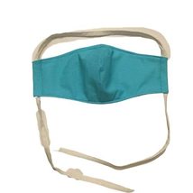 Plain Solid Blue Teal face mask, Scrubs Uniform Work, 100% cotton cloth, nose wi - £12.53 GBP