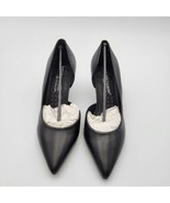 Walking Cradles Surge Black Cashmere Leather Pumps Heels Womens Size 8.5 - £38.59 GBP