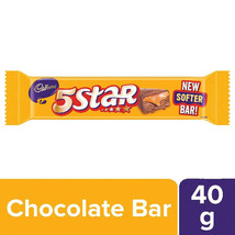 10 Cadbury 5 Star Chocolate Bar 40 grams combination of chocolate caramel nougat - £14.21 GBP
