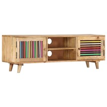 Mango Wood TV Stand by vidaXL, Multicolor, Solid Construction, Compact - $4,247.90 MXN