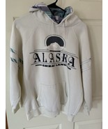 1992 Vintage Arcticwear Alaska Mountains Sun Great Land Hoodie Size L Ma... - $34.60