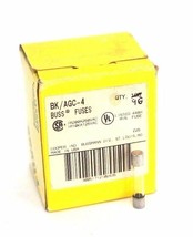 Box Of 96 New Cooper Bussmann BK/AGC-4 Buss Fuses 4AMP 250VAC - £76.69 GBP