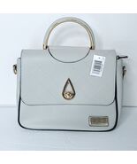 Bella Russo Quilted Faux Leather Handbag Purse Gold Accents New With Tags - €30,83 EUR