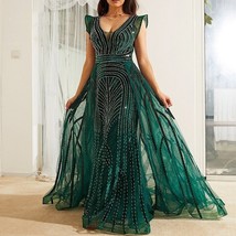 Beautiful Party Dress Evening Dress Fake Two-Piece Dress With Flying Sleeves Han - £558.25 GBP