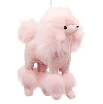 Plush Pink Poodle Christmas Tree Ornament C4823 - £24.77 GBP