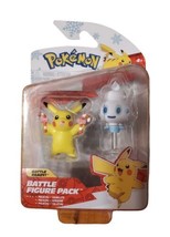 2023 Pokemon Battle Figure Pikachu Vanillite Winter Exclusive - NEW - £13.77 GBP
