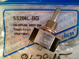 ss206l-bg ss206L, toggle switch, spdt, on-off-on, 20a 125vac, 10a 250vac... - €8,30 EUR