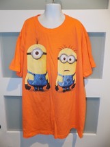 DESPICABLE 2 ME MINIONS Orange SS T-Shirt Size L Boy&#39;s NEW - $17.29