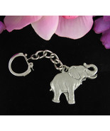 1982 PEWTER ELEPHANT Keychain Vintage I Love Red Heart Signed Rawcliffe ... - £13.22 GBP