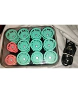 Vtg Clairol Lock N Roll Hot Hair Curlers Rollers Pageant  24 Spoolies Mo... - $40.56 CAD