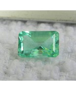 1.87 Ct  Natural Emerald Gemstone Octagon Cut Green Emerald untreated 9mm X 5mm - $5,914.16 MXN