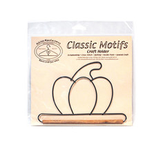 Classic Motifs Pumpkin With Dowel Craft Holder - $12.95