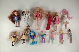 13 Girl Miniature Doll Lot: McDonalds Barbie, American Girl, Ty Lil&#39; Ones, Other - £6.15 GBP