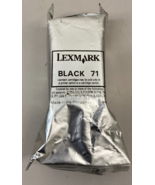 Genuine OEM Lexmark 71 Black Noire Ink Cartridge - New/Sealed - $18.21 CAD