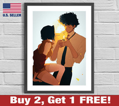 Cowboy Bebop 18&quot; x 24&quot; Poster Print Faye Valentine &amp; Spike 2 Anime Wall Art - £10.54 GBP