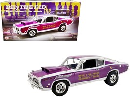 1968 Plymouth Barracuda Purple Metallic and White &quot;Billy the Kid&quot; Limited Editi - £116.09 GBP