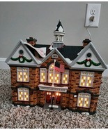 Department 56 Snow Village - Christmas Lake High School With Light  Orig... - $89.00