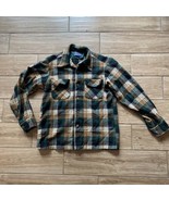 Vintage Pendleton Long Sleeve Shirt Pure Virgin Wool Flannel Checker Plaid - £78.65 GBP
