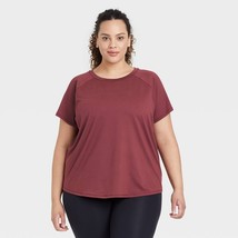 NEW Women&#39;s Plus Size Essential Crewneck Short Sleeve T-Shirt All in Motion™ 3X - £9.43 GBP