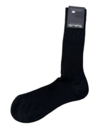 Pantherella Cotton Blend Rib Socks Black ( M ) - $746.72 MXN