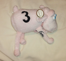 SERTA Pink Sheep #3 8&quot; Plush Blue Eyes Breast Cancer Research Curto NWT - $12.75