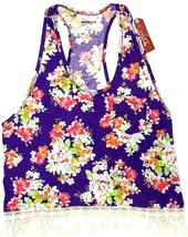 Arizona The Original Jeans Co. Disco Violet Women Sleeveless Fringe Top ... - $319.36 MXN