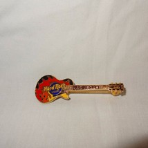 Hard Rock Hotel Las Vegas Guitar Lapel Hat Pin Badge Red 1995 Les Paul F... - $12.86