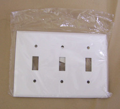 10 pcs Mulberry 095327860734 3-Switch Gang White Paintable Steel Wallplate Metal - £23.29 GBP
