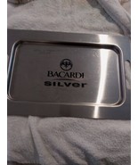 Bacardi Silver barware tray metal 11&quot;x17&quot;  - $10.54 CAD