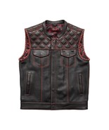 Men&#39;s Motorcycle Cowhide Leather Vest MCJ Apparel Sinister by FirstMFG - £188.85 GBP