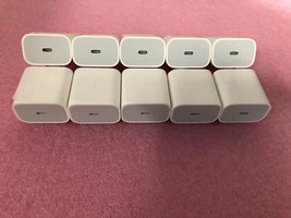 10 PACK  GENUINE 20W APPLE USB-C POWER ADAPTERS- A2305 - £116.95 GBP