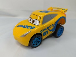 Mattel Disney Cars Dinoco Yellow Vehicle Push n Go 2016 - £5.37 GBP