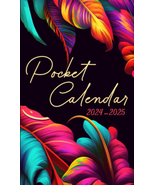 2024-2025 Pocket Calendar: Get Organized in Style with Our Small Floral ... - $10.45