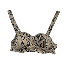 Shade Shore Snakeskin Print Underwire Bikini Top Size 32B Padded Costume... - $9.89
