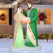 6.5ft Nativity Scene Lighted Christmas Inflatable  Gemmy Outdoor Decorations - £59.96 GBP