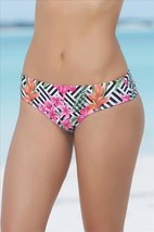 Mapale Geo Blossom Print Very Cheeky Thong Style Bottom Swimwear Separat... - £16.74 GBP