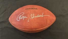 Roger Staubach Autographed Dallas Cowboys Salute To Service Football Jsa - £449.60 GBP