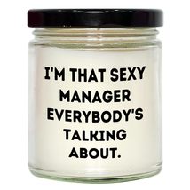 Manager&#39;s Sexy Side Hand-Poured 9oz Vanilla Soy Candle Gifts from Family... - $24.45